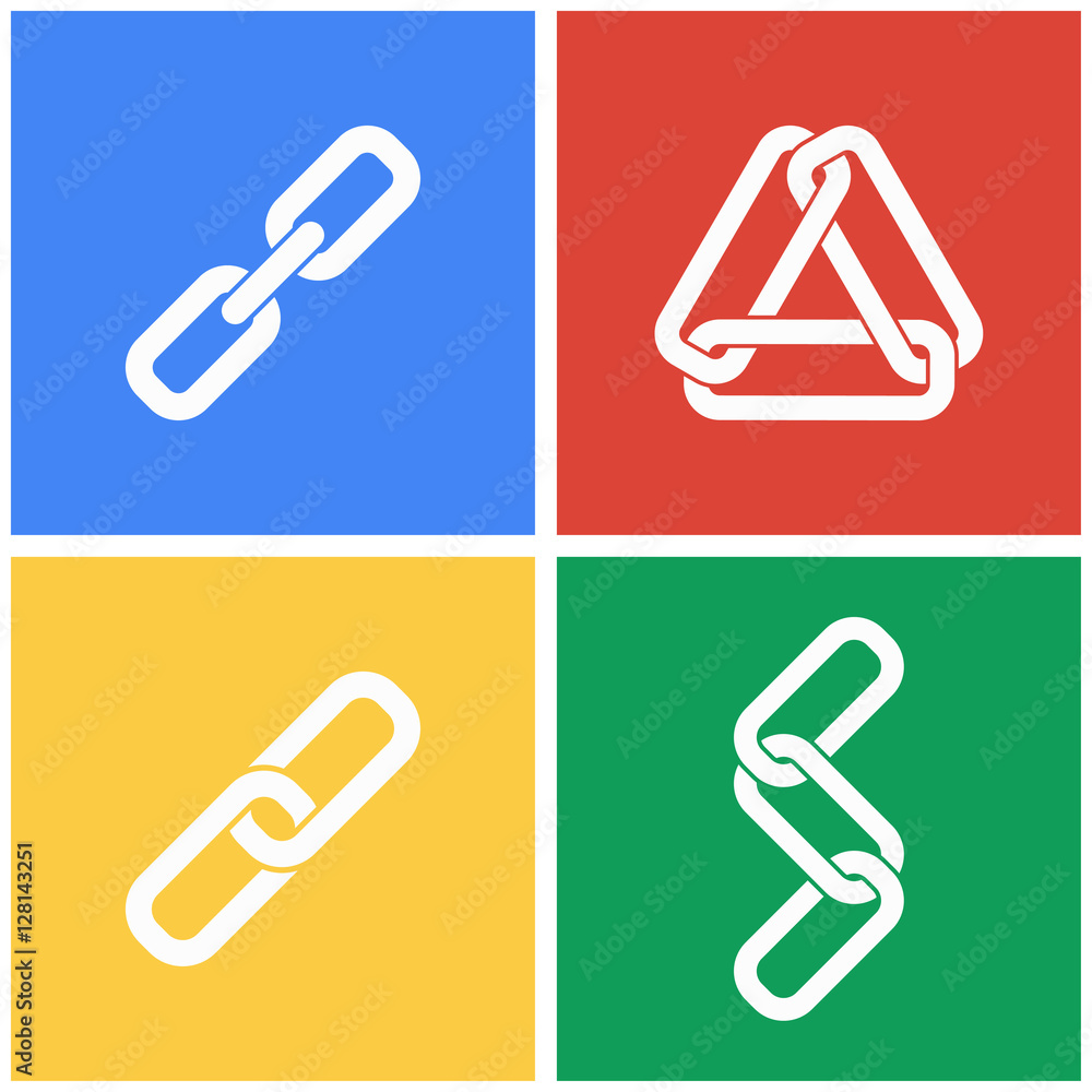 Link icon set. Link icon set.