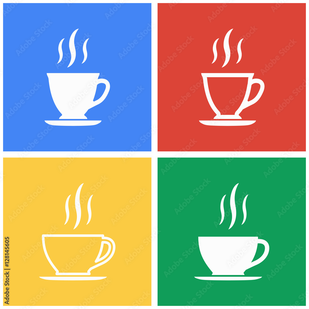 Obraz premium Tea icon set.
