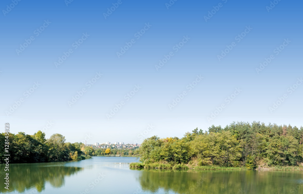 Fototapeta premium beautiful image of the rural landscape.