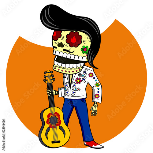 Vector illustration of skeletons