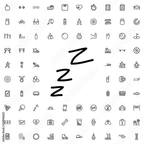 zzz icon illustration