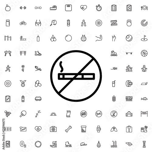 no smoking icon illustration