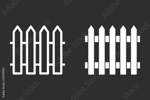 Fence - vector icon.