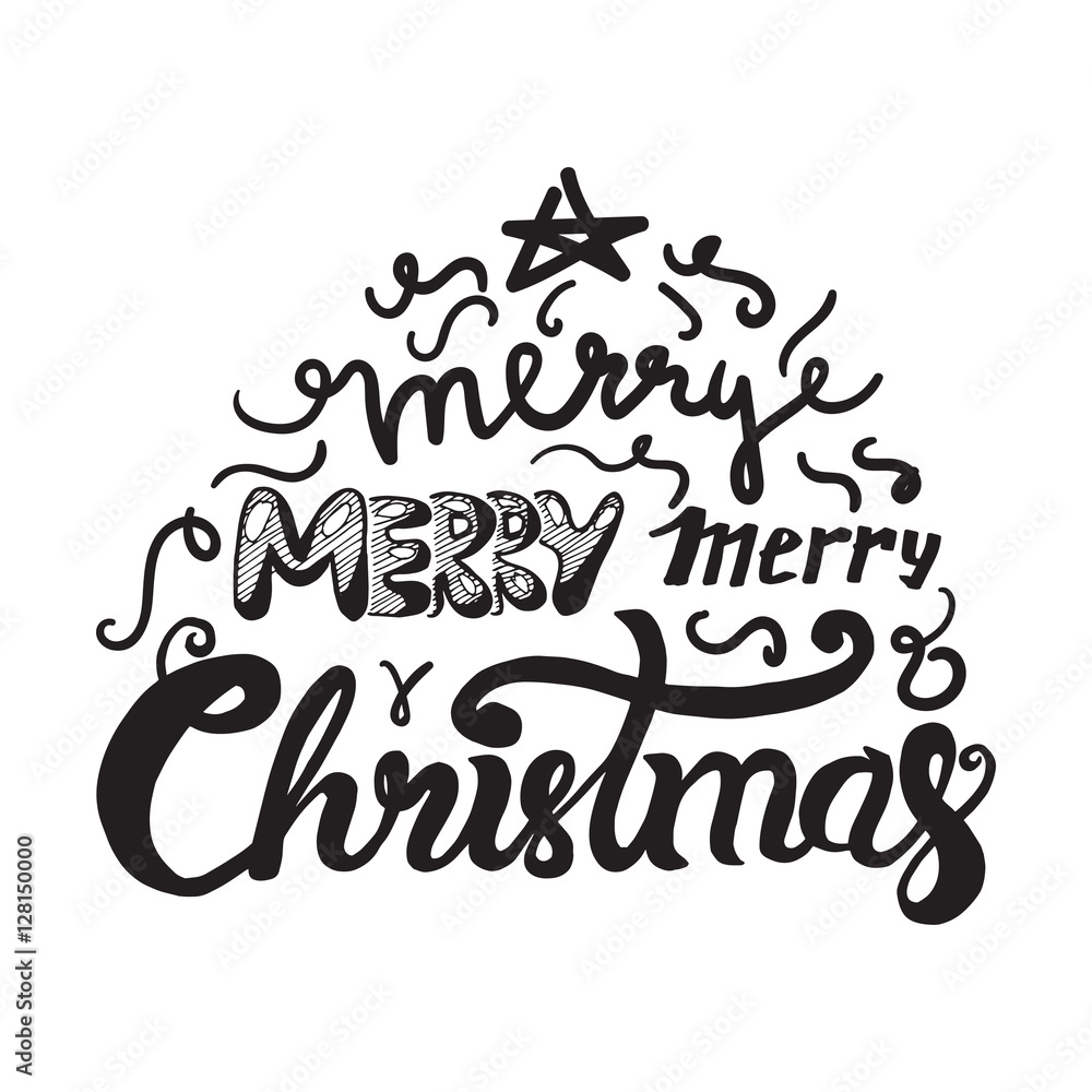 Fototapeta premium Merry Christmas and Happy New Year