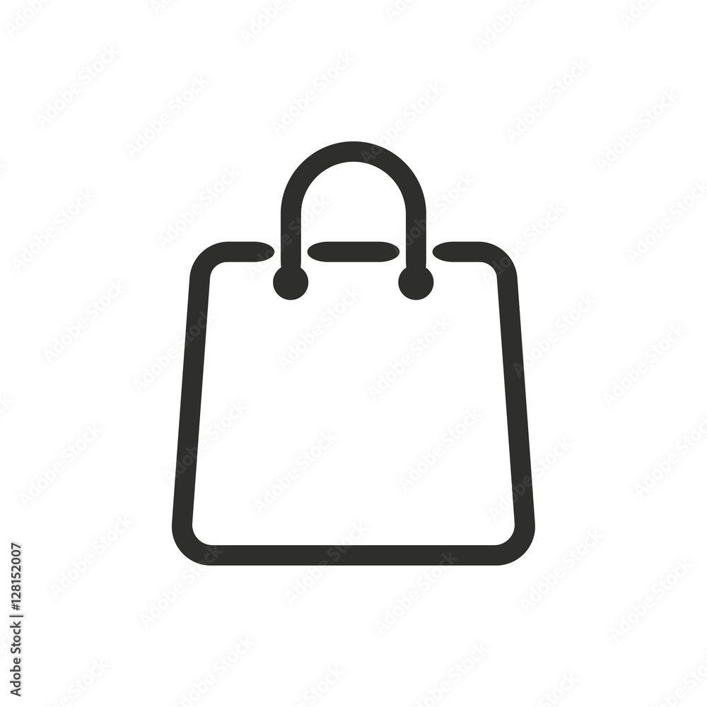 Shopping bag - vector icon. Shopping bag - vector icon.