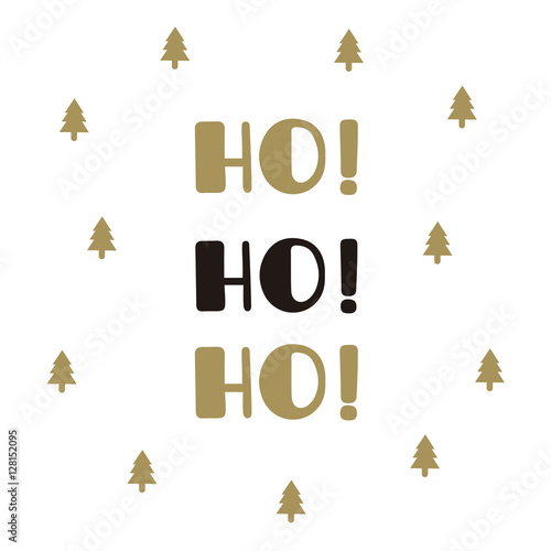 Christmas Ho-ho-ho!. Vector illustration.
