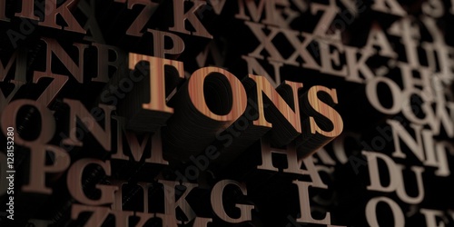 Tons - Wooden 3D rendered letters/message. Can be used for an online banner ad or a print postcard.