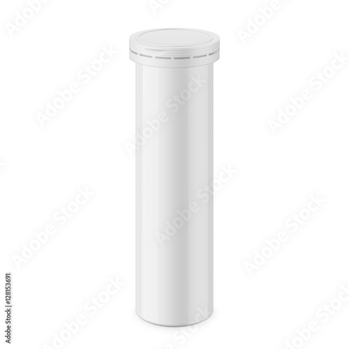 Round glossy aluminum bottle template.