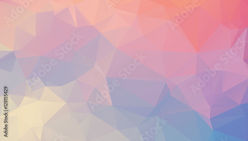 Design polygon multicolor blue and colorful geometric which cons