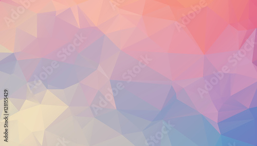 Design polygon multicolor blue and colorful geometric which cons