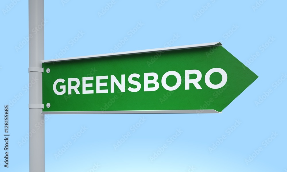 3d rendering illustration right direction road sign greensboro 3d rendering illustration right direction road sign greensboro