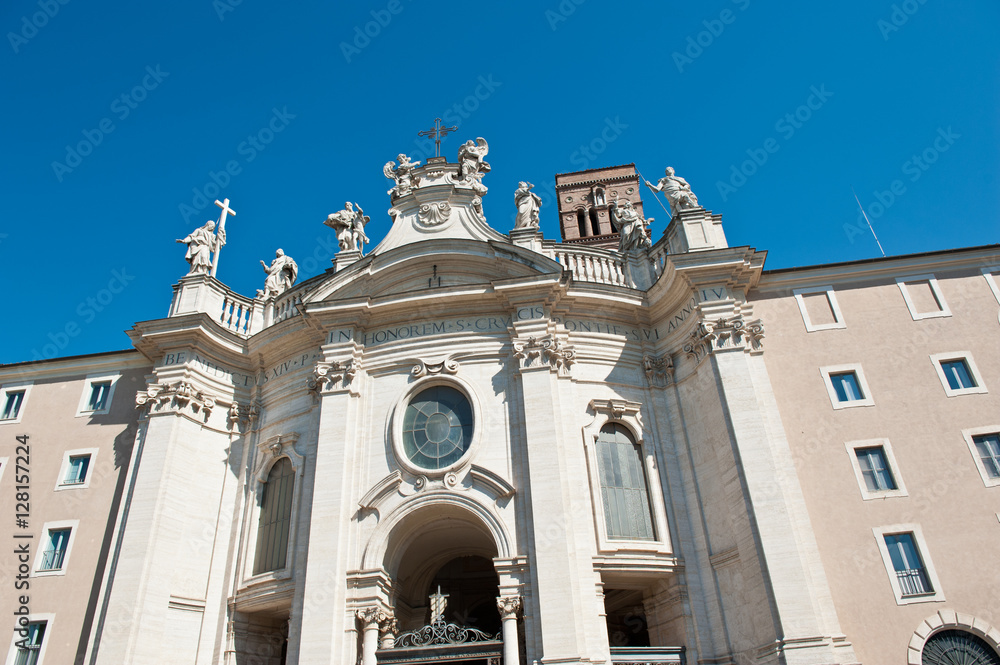 The Basilica of the Holy Cross in Jerusalem (Basilica di Santa Croce in Gerusalemme), Rome, Italy