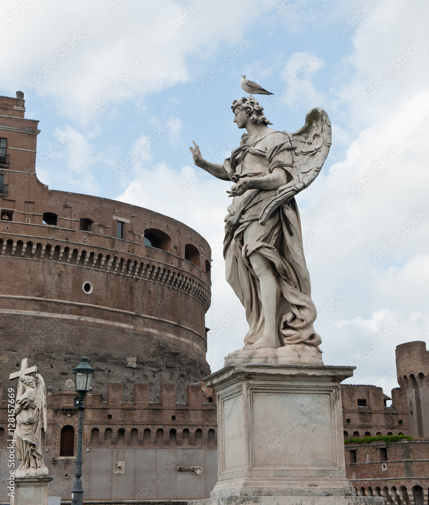 The Mausoleum of Hadrian or Castel Sant' Angelo (Castle of the Holy Angel), Rome, Italy