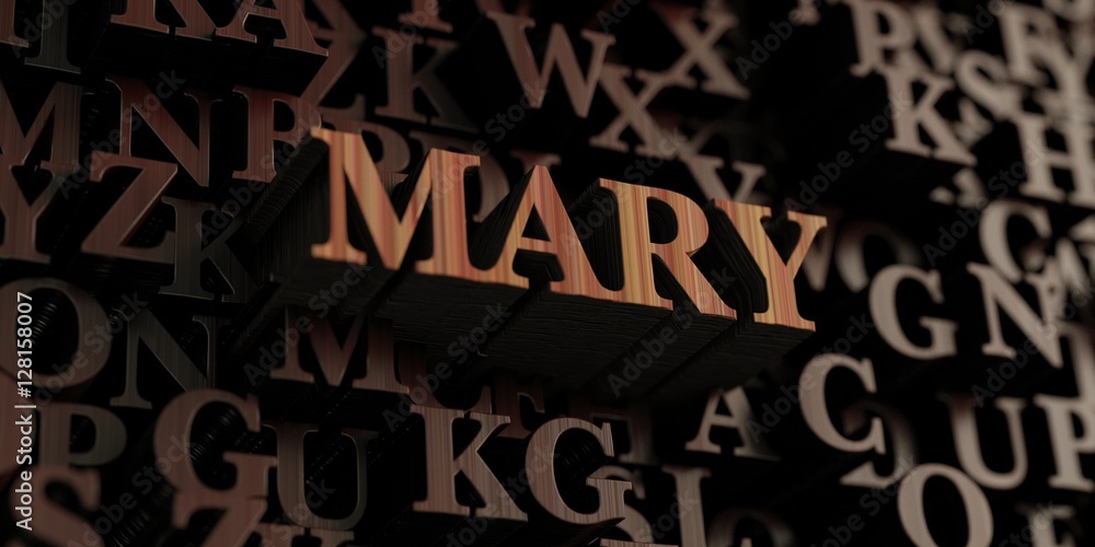 Mary - Wooden 3D rendered letters/message. Can be used for an online banner ad or a print postcard. Mary - Wooden 3D rendered letters/message. Can be used for an online banner ad or a print postcard.