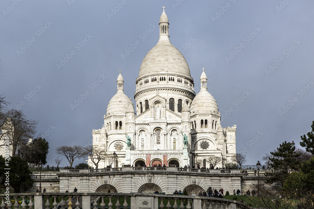 A Sacred Heart, Sacre Coeur, Paris,  France, Montmartre. 