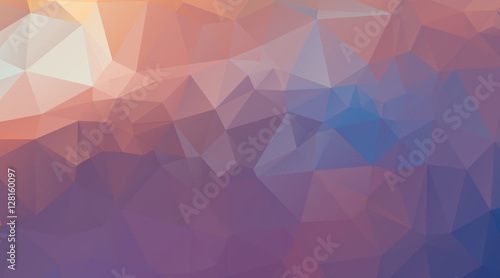 Design polygon multicolor blue and colorful geometric which cons