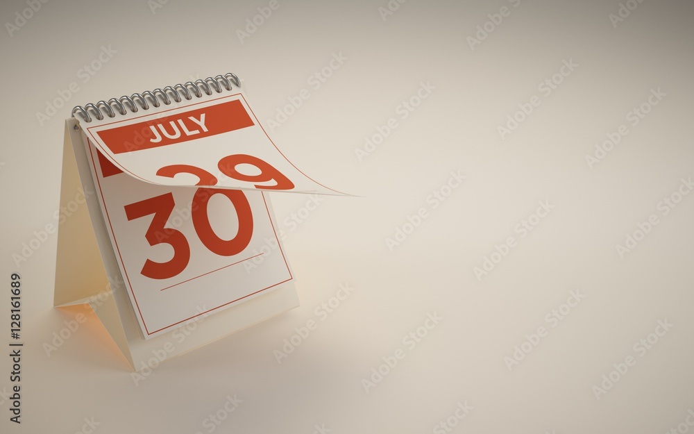 3d rendering calendar july 30 3d rendering calendar july 30