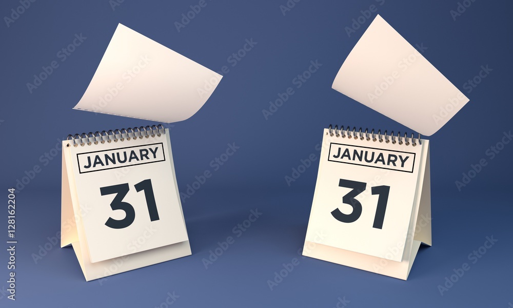 3d Rendering Calendar january 31 3d Rendering Calendar january 31