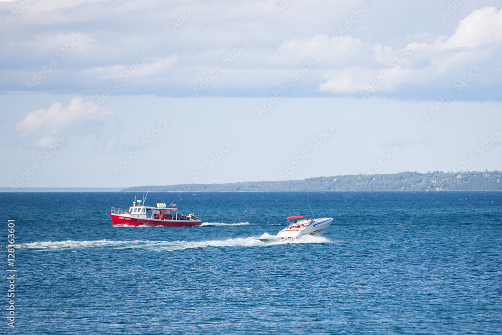 Fototapeta premium Boating Great Lakes watersport