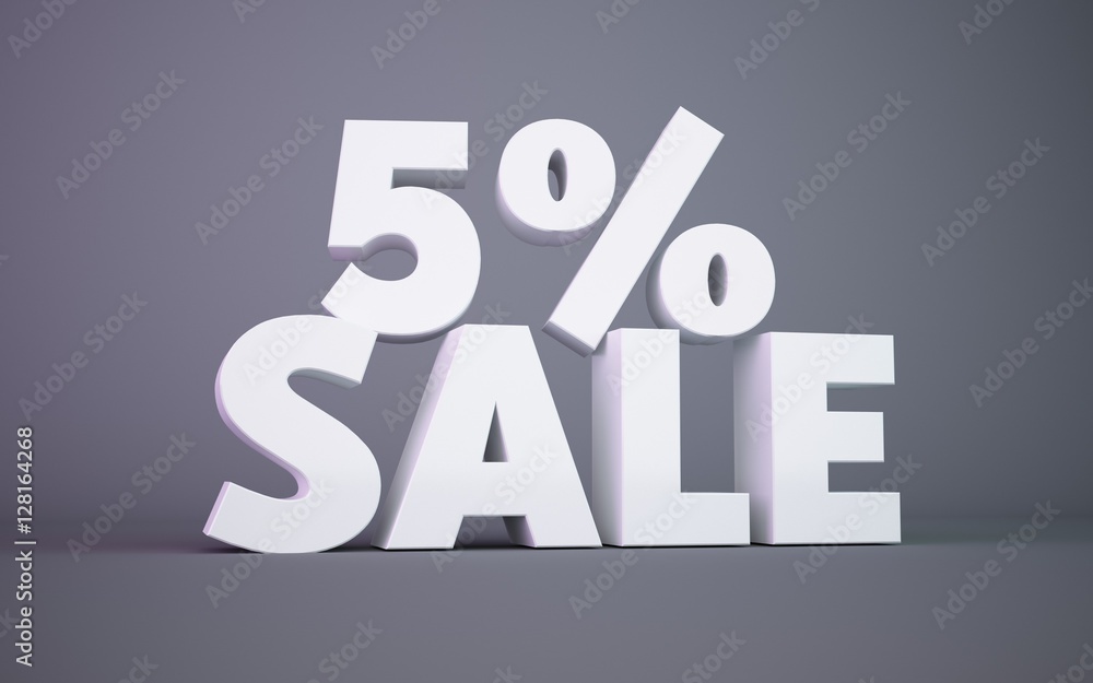 3D percent sale 3D percent sale