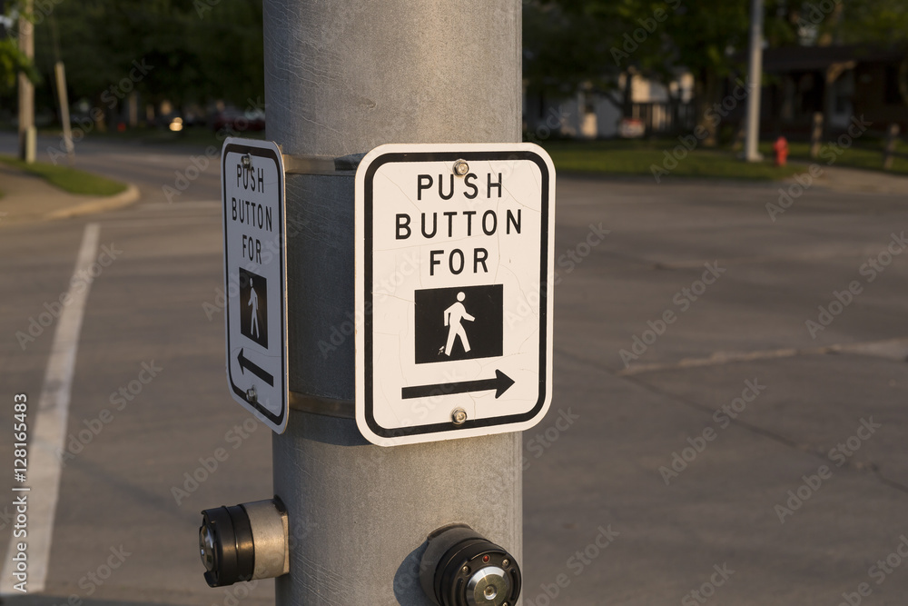 Fototapeta premium crossing sign
