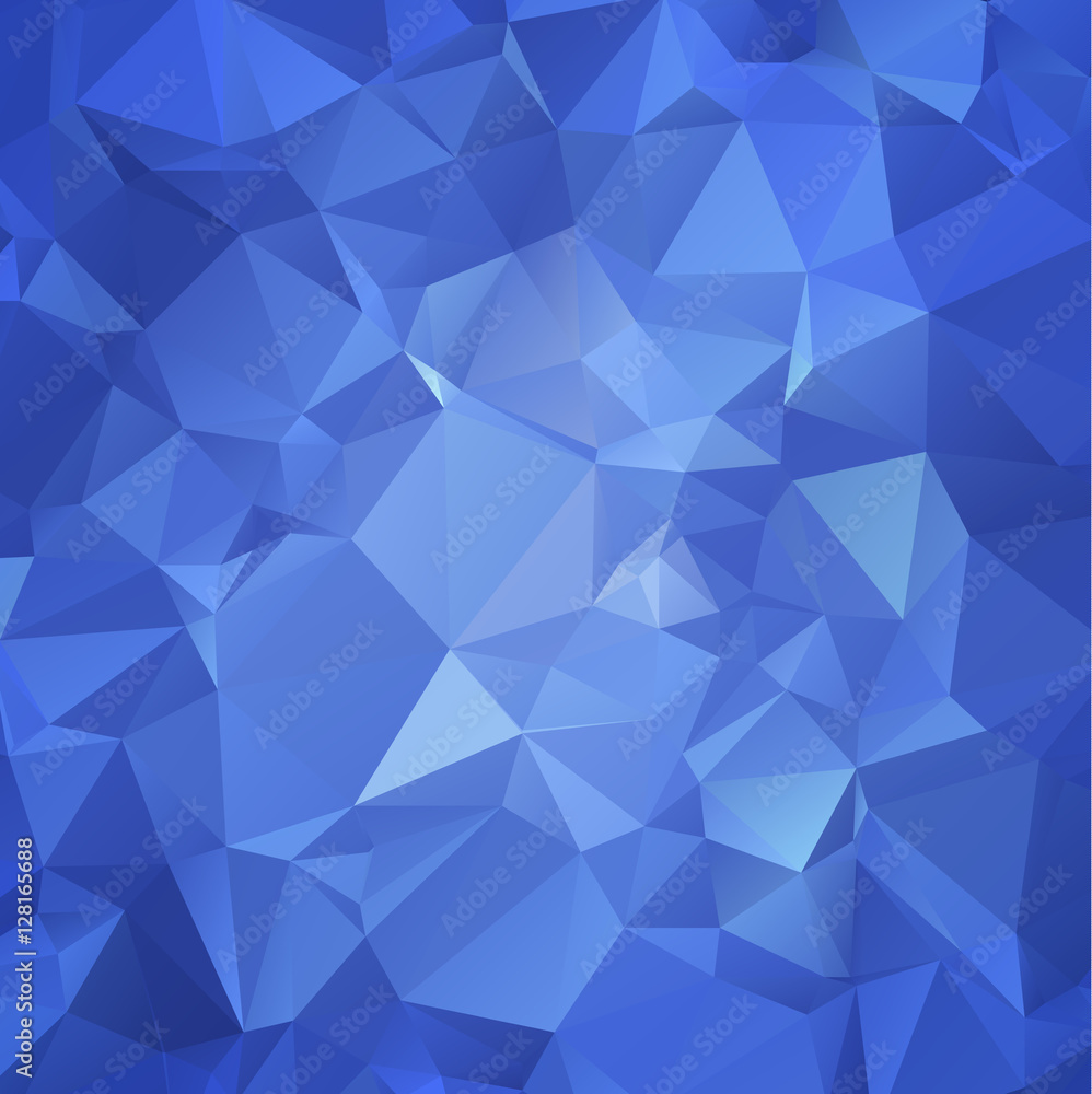 Polygonal Mosaic blue Background Vector illustration Business De