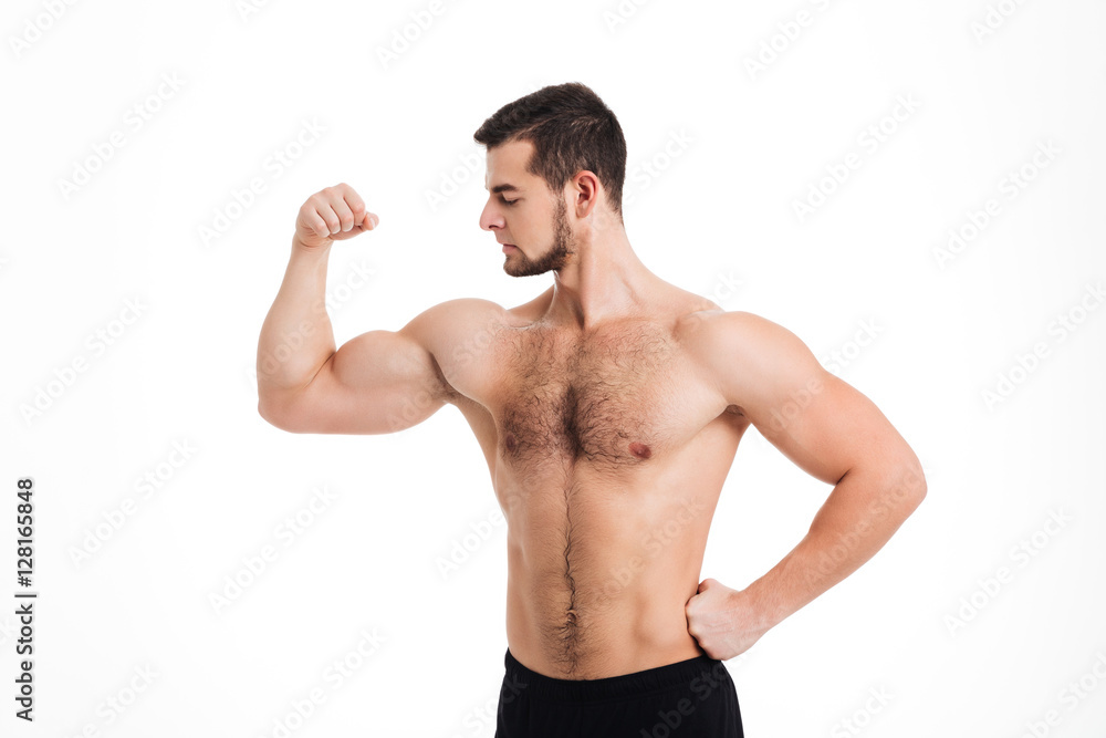 Strong man posing Strong man posing