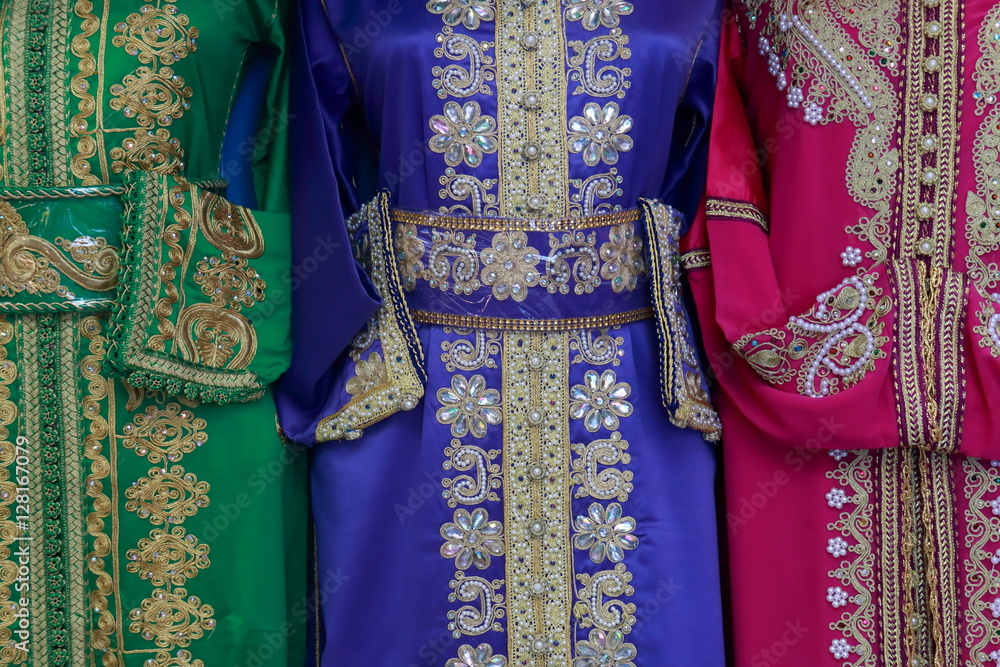 Typical Moroccan traditional dresses
