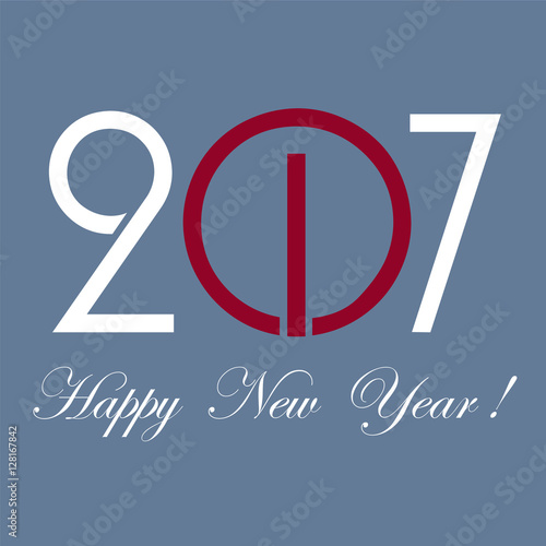 Vector extraordinary New Year`s card