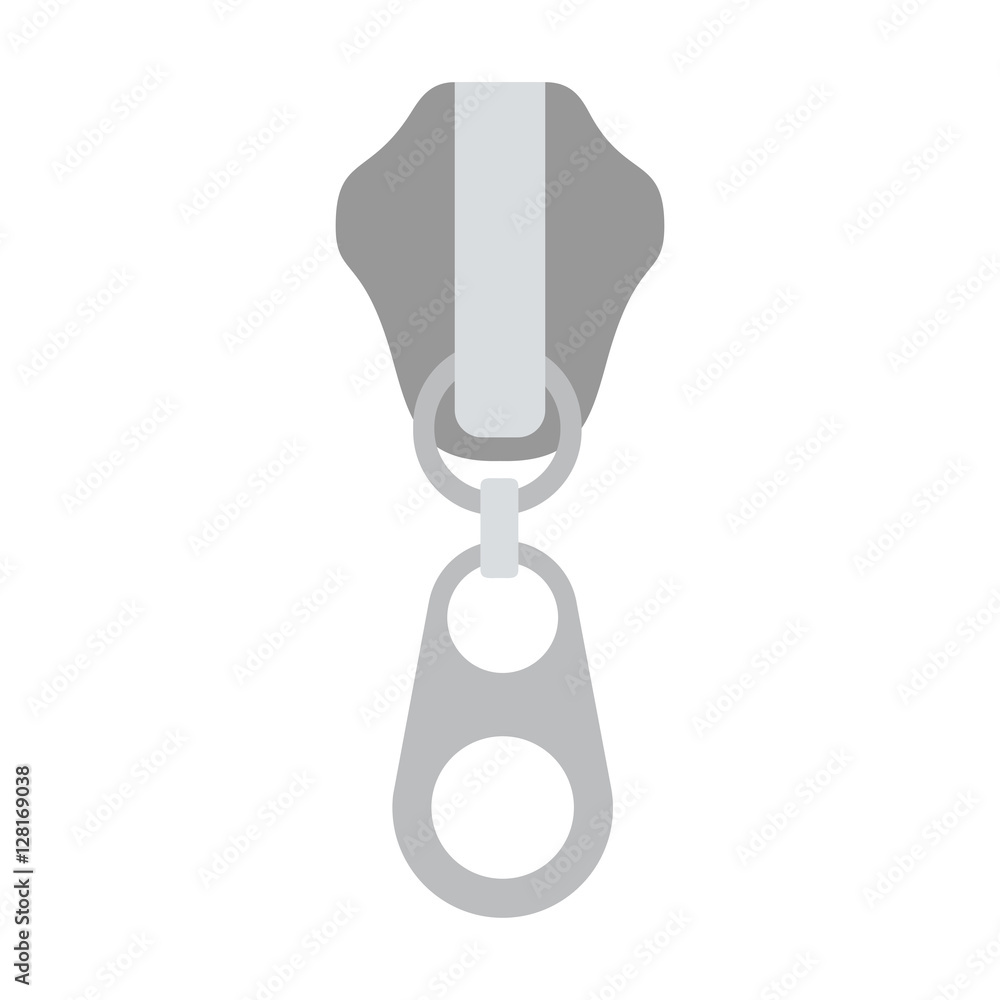Zip icon. Zipper cloth fashion style clothing theme. Isolated design. Vector illustration Zip icon. Zipper cloth fashion style clothing theme. Isolated design. Vector illustration