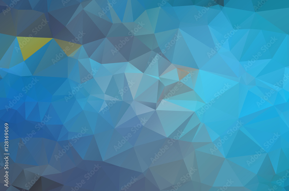 Polygonal Mosaic blue Background Vector illustration Business De