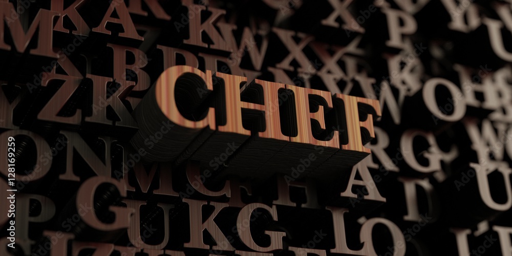 Chef - Wooden 3D rendered letters/message. Can be used for an online banner ad or a print postcard. Chef - Wooden 3D rendered letters/message. Can be used for an online banner ad or a print postcard.