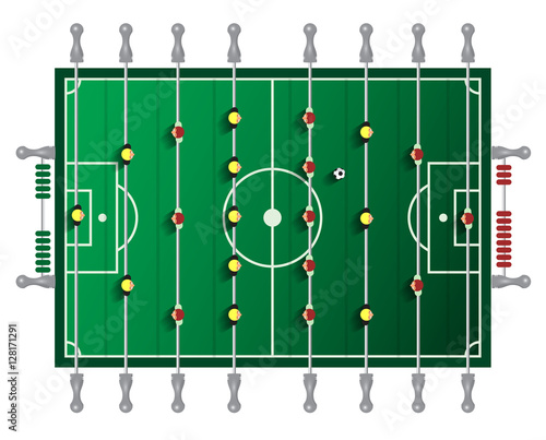 Table Football Vector Tabletop