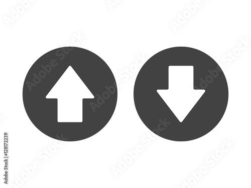 Up and down arrow icon vector