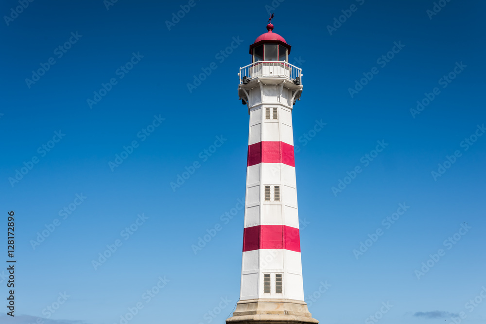 Lighthouse and a clear blue sky