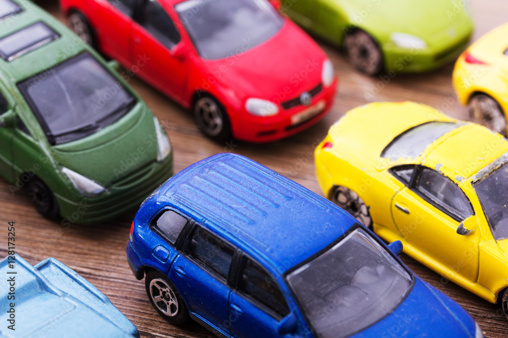 Close up of colorful toy cars. Shallow DOF. Close up of colorful toy cars. Shallow DOF.