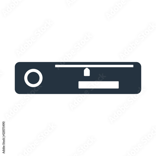 car radio  isolated icon on white background, auto service, repa