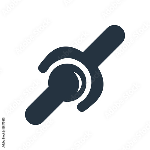 cardan, univesal joint isolated icon on white background, auto s