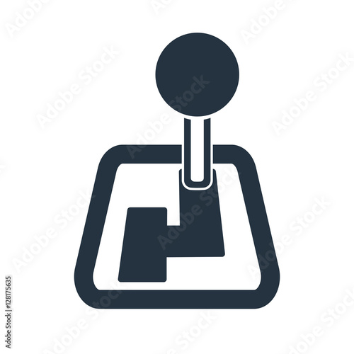 speed shifter isolated icon on white background, auto service, r