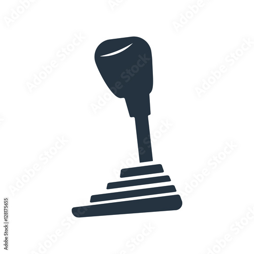 speed shifter isolated icon on white background, auto service, r