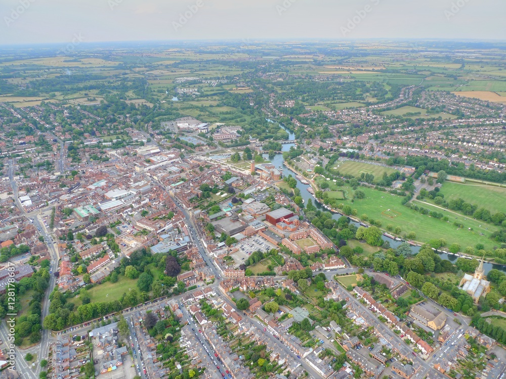 Stratford-upon-Avon Aerial Shot, UK