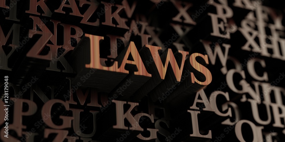Laws - Wooden 3D rendered letters/message. Can be used for an online banner ad or a print postcard. Laws - Wooden 3D rendered letters/message. Can be used for an online banner ad or a print postcard.