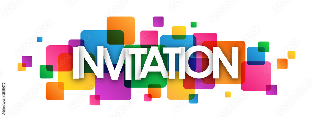 INVITATION Colourful Card INVITATION Colourful Card