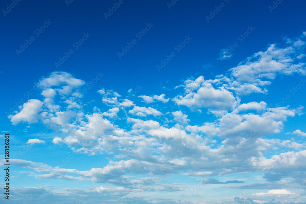 blue sky and clouds view, natural background