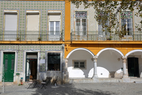 Photos BEJA, PORTUGAL: Typical colorful facades in the old town with arcades
