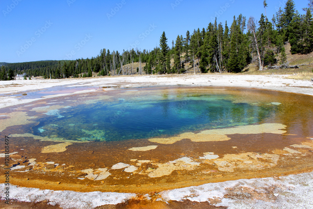 hot spring, yellowstone, USA hot spring, yellowstone, USA