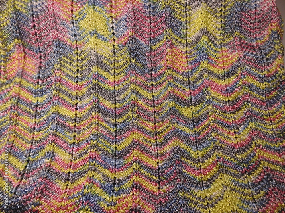 Knitted texture. Knitting. Yarn. Pattern.