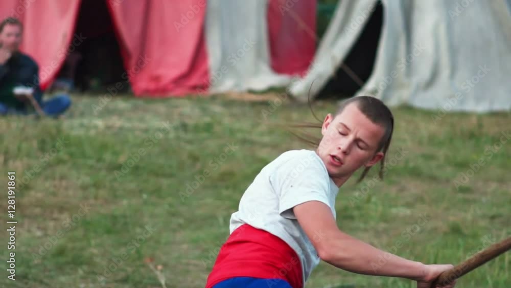 Young man in the art of national martial 4k Young man in the art of national martial 4k