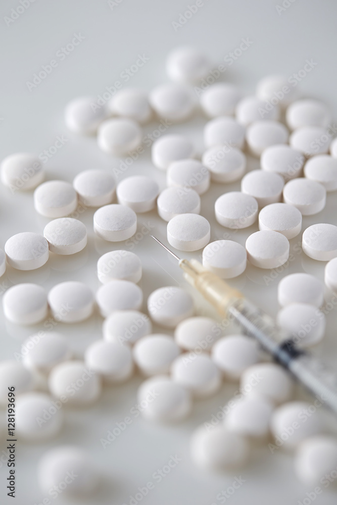 Medicines with syringe Medicines with syringe