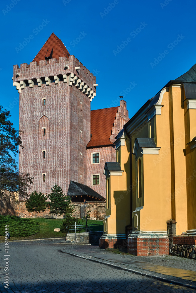 Tower reconstructed royal castle in Poznan.